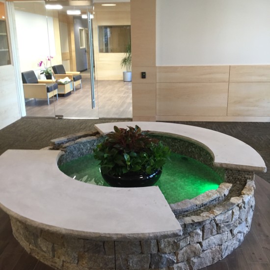 Lobby water feature