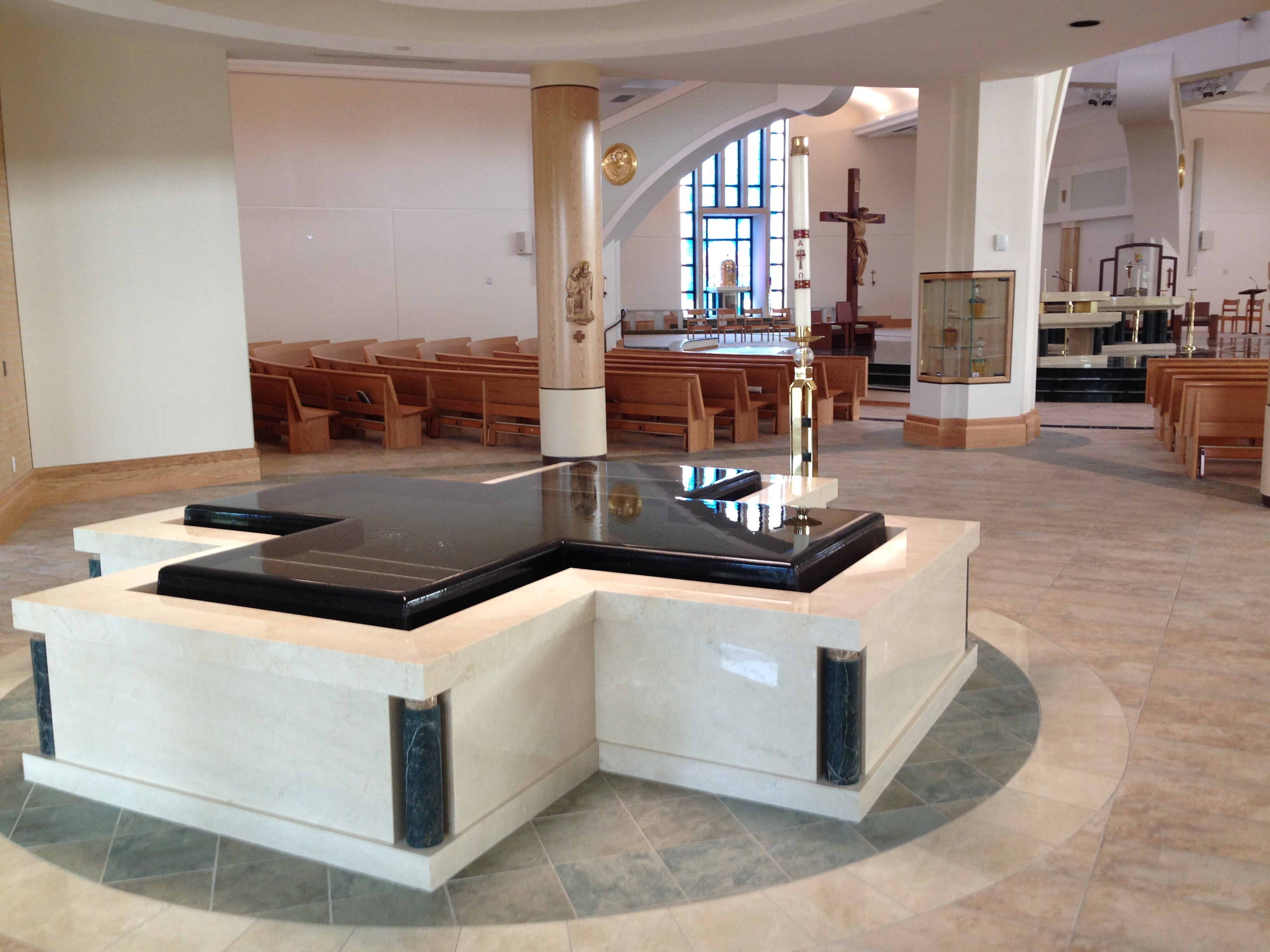 Cruciform Baptismal Font